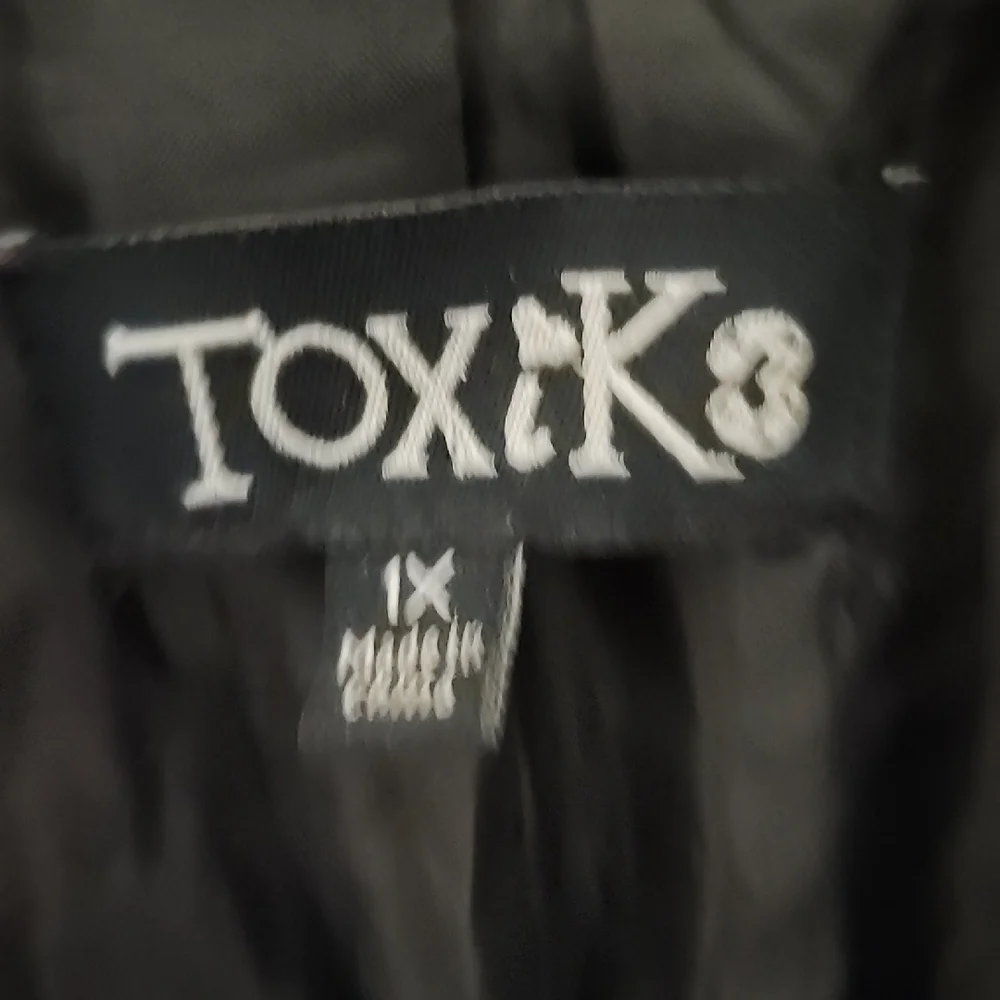 Toxik3 Black Faux Leather Jacket - Picture 2 of 9